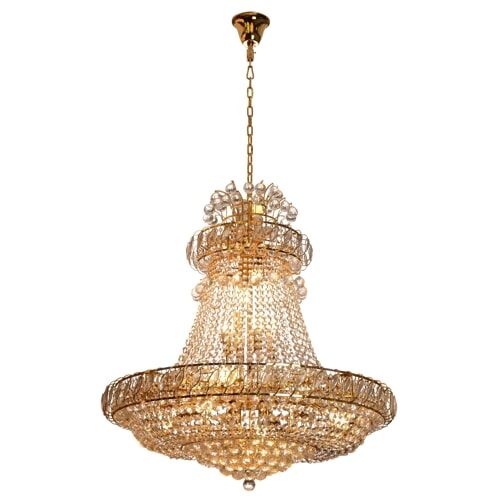ornate, gold chandelier